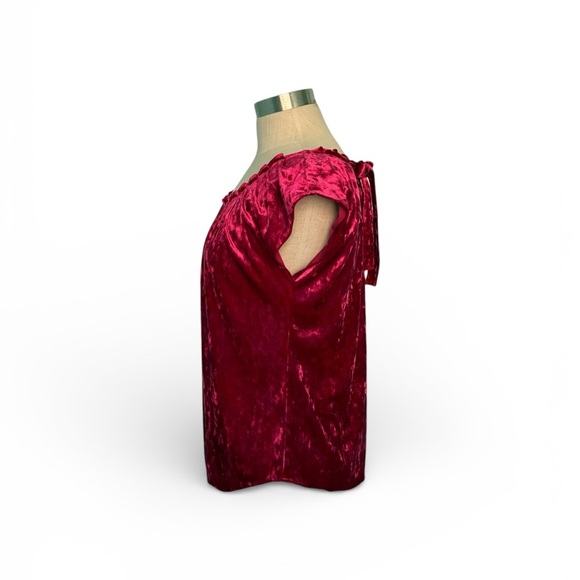LC Lauren Conrad Velvet Blouse - Picture 3 of 6